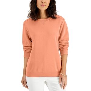 Karen Scott Crew Neck Fleece Sweatshirt, Created for Macy's